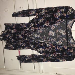 foreign exchange floral romper- worn twice